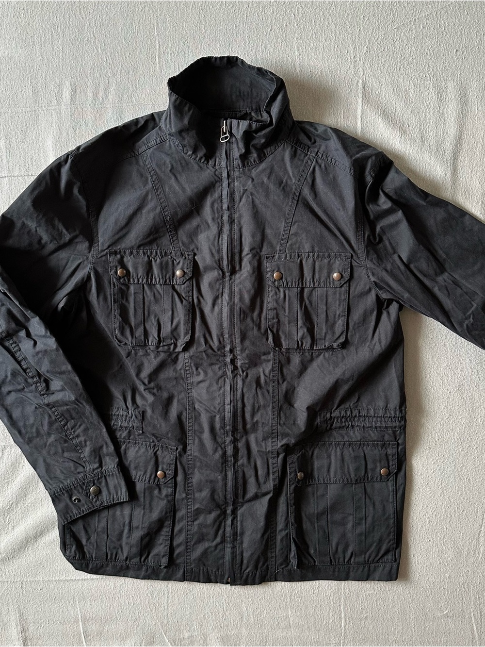 Hugo Boss Black Field Jacket Mens M Full Zip Utility Military Lightweight